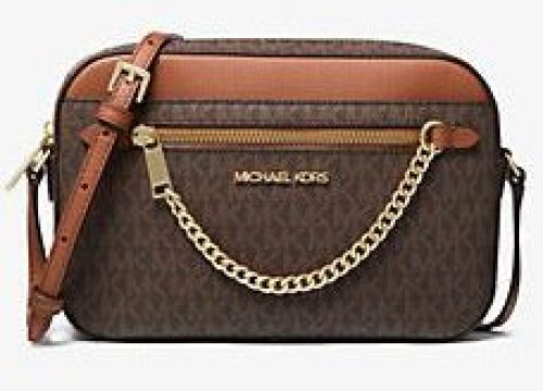 MK Jet Set Large Logo Crossbody Bag